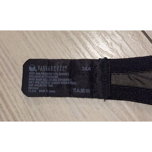 Vtg Vassarette 75-375 Mesh Lace Overlay Push Up Bra Padded WF 36A Green New - Picture 6 of 6